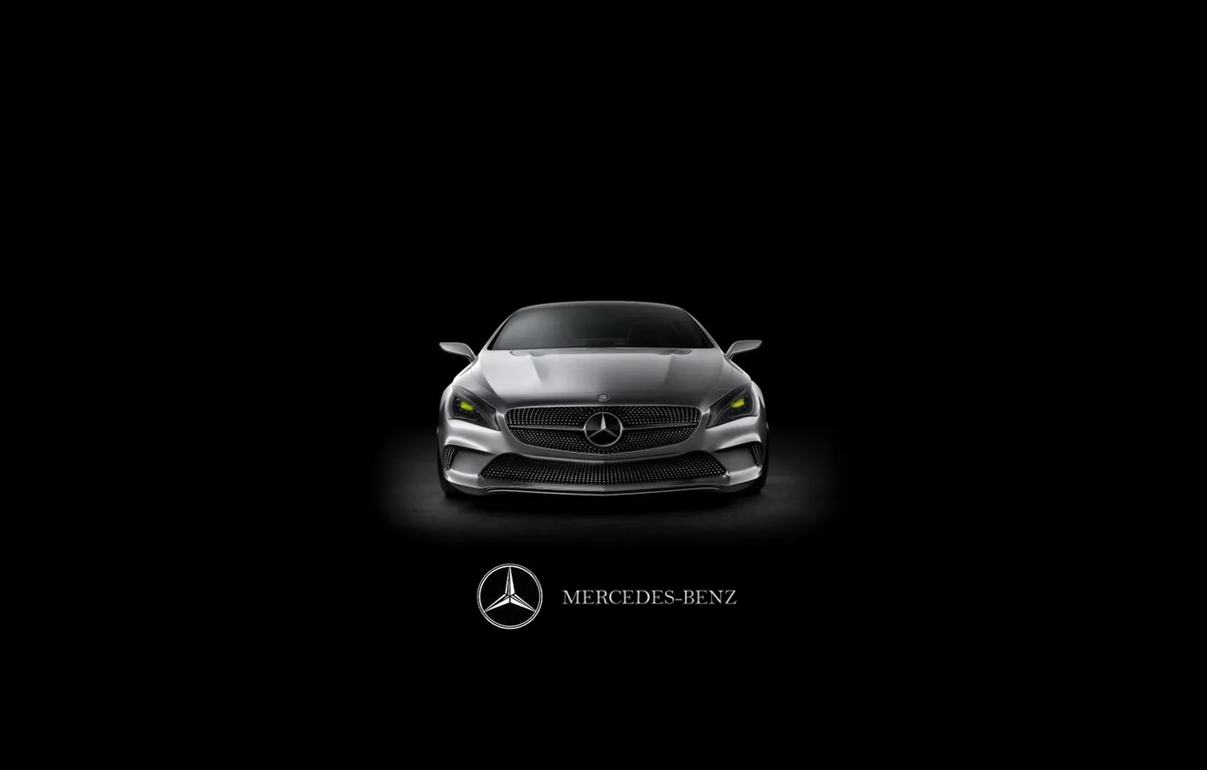 Photo wallpaper auto, Mercedes-Benz, dark Wallpapers, Mercedes Coupe