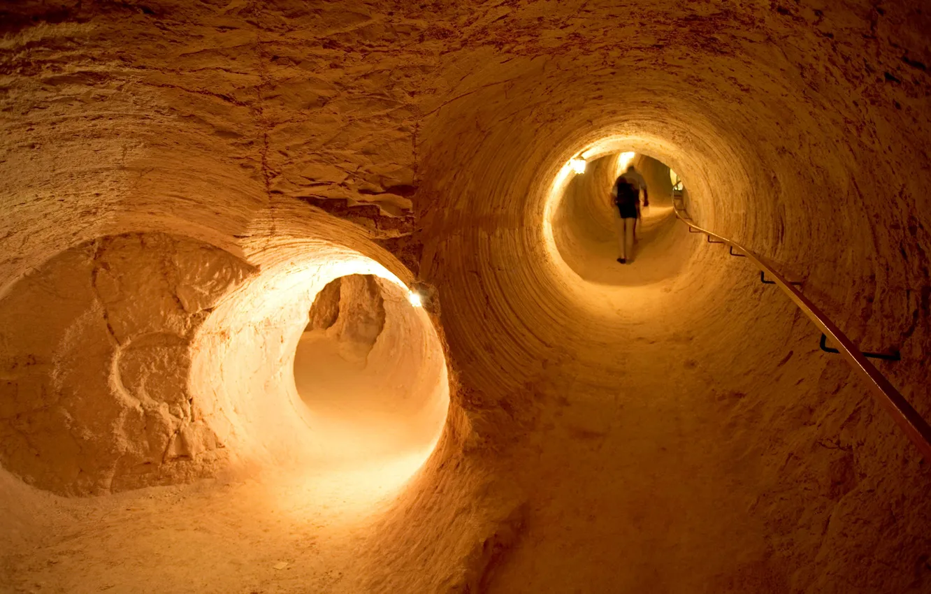 Photo wallpaper South Australia, mine tunnels, Coober Pedy