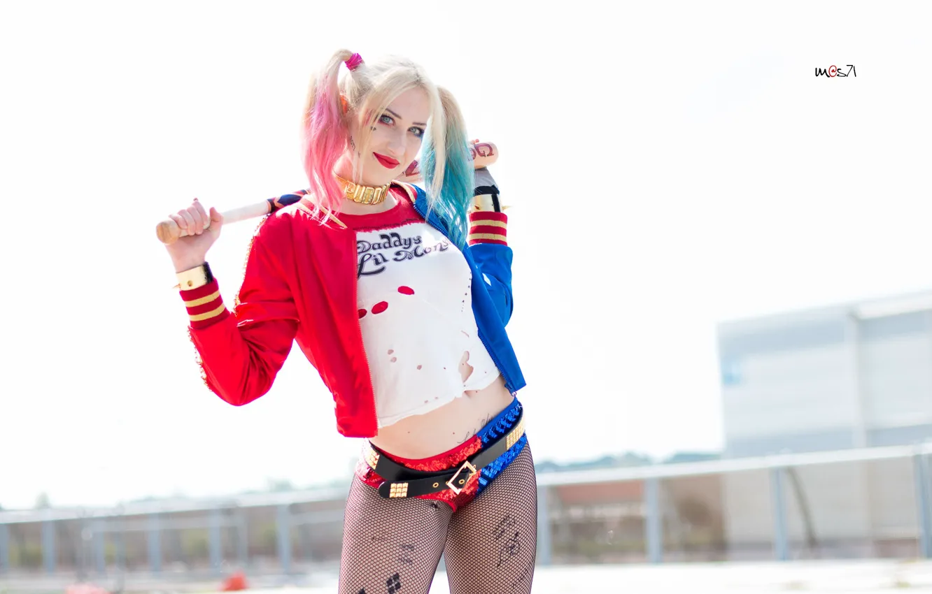 Photo wallpaper look, girl, bit