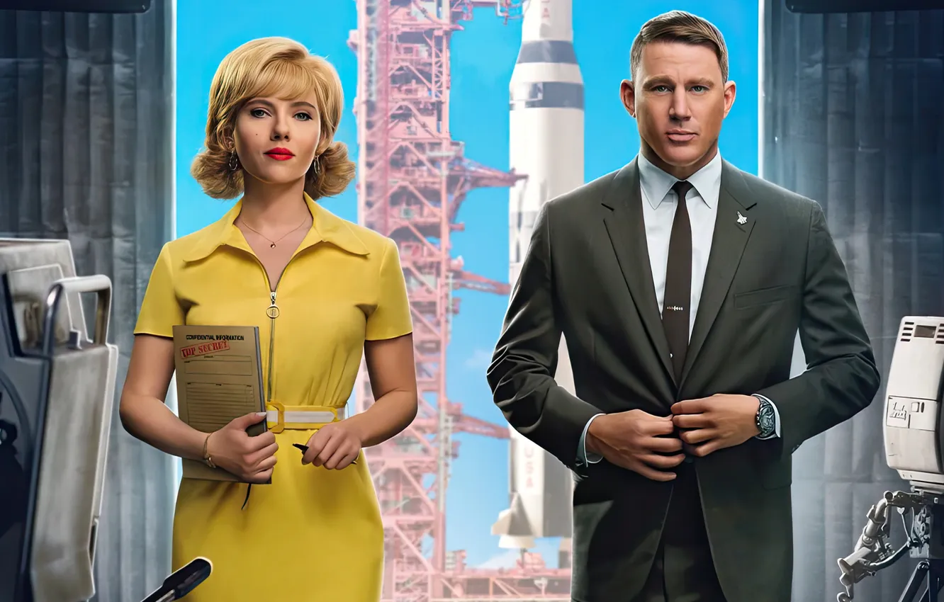 Photo wallpaper Scarlett Johansson, Fly Me to the Moon, Scarlett Johansson