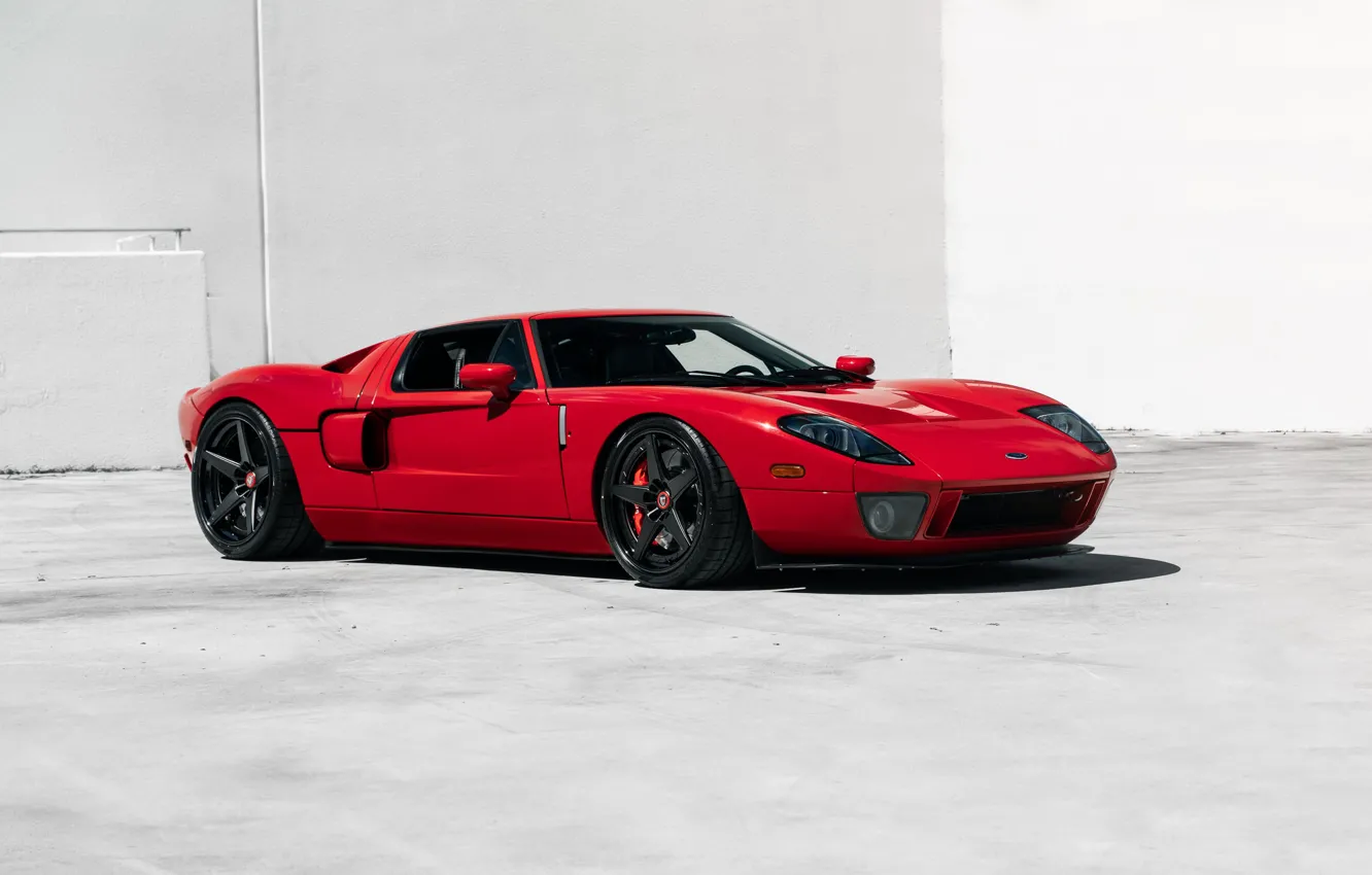 Photo wallpaper Ford, Ford GT, red, Sportcar