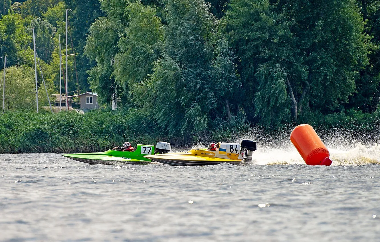 Photo wallpaper race, boat, speed