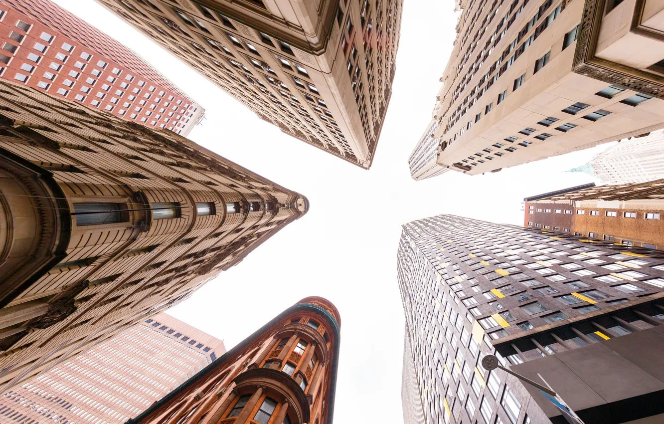 Photo wallpaper home, New York, skyscrapers, crossroads, USA, Manhattan