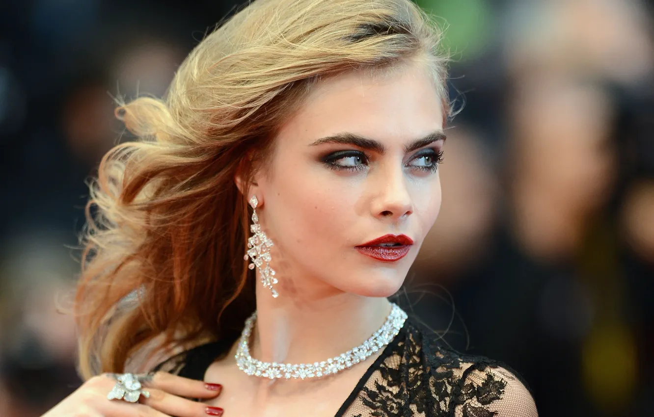 Photo wallpaper look, pose, model, makeup, actress, hair, Cara Delevingne, Cara Delevingne