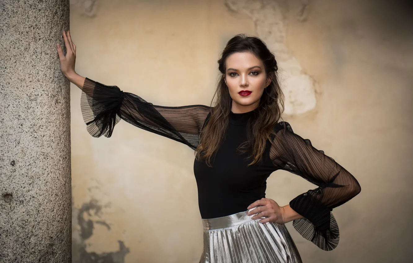 Photo wallpaper look, girl, pose, model