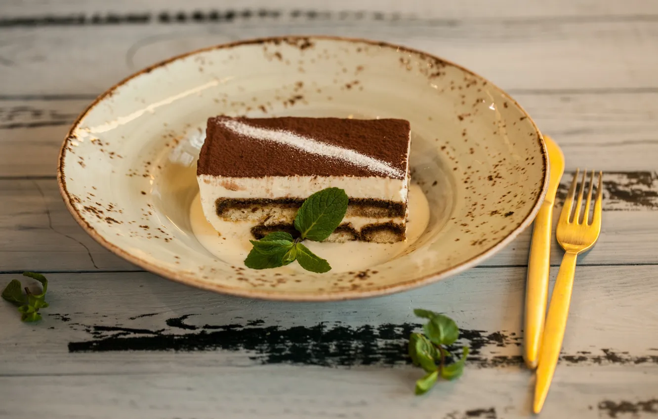 Photo wallpaper sweets, mint, cakes, cake