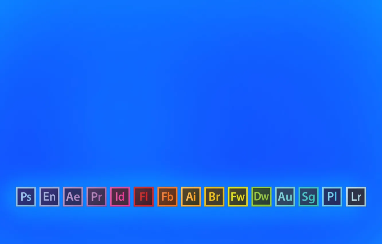 Photo wallpaper Photoshop, Adobe, bridge, Illustrator, fireworks, InDesign, Flash, Dreamweaver