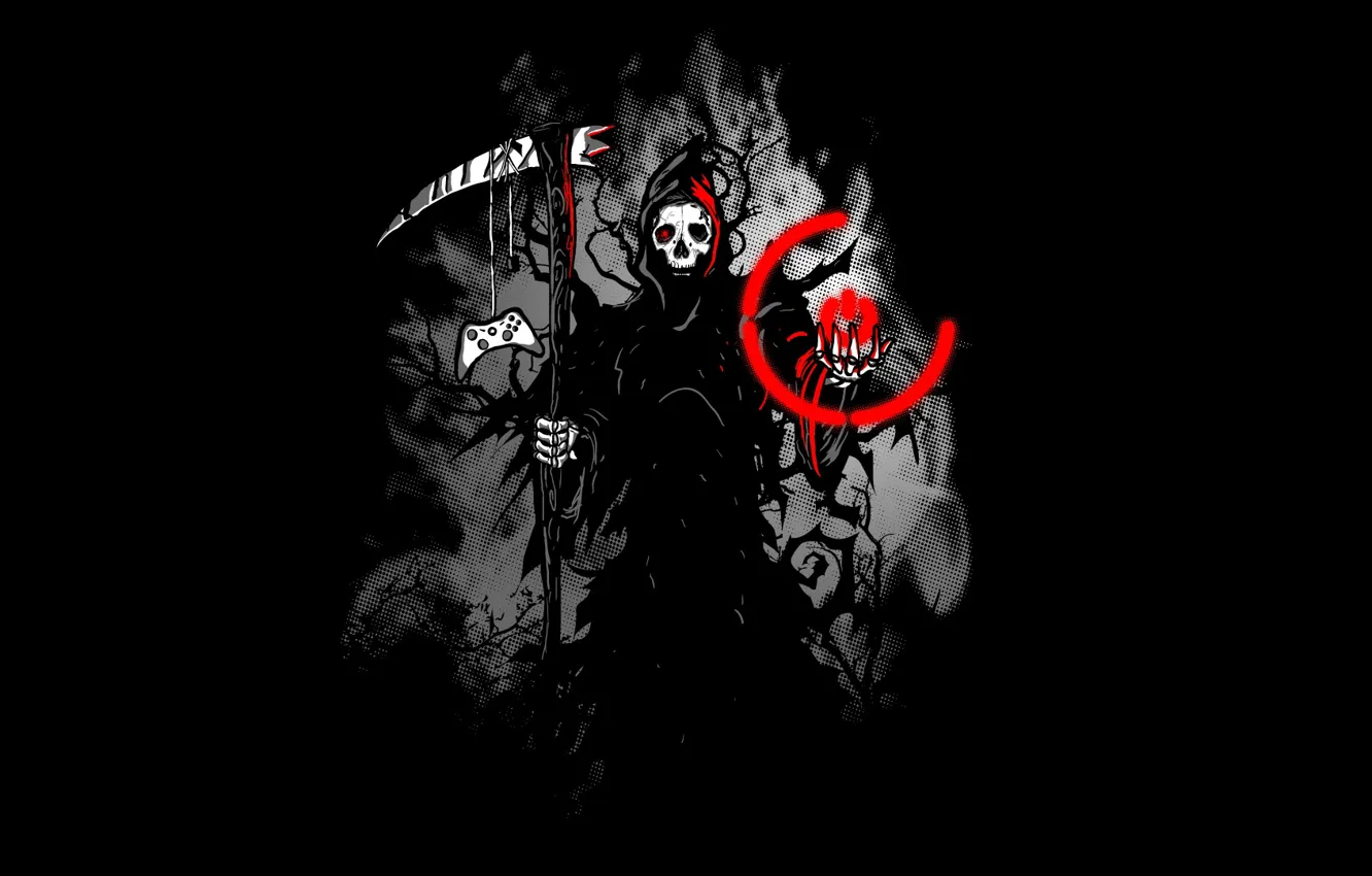 Photo wallpaper death, art, braid, x-box