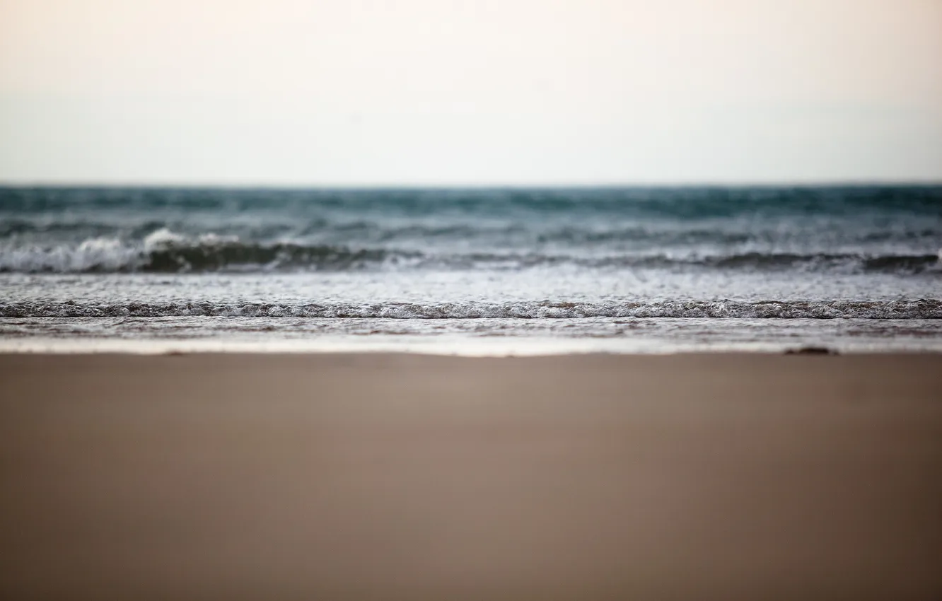 Photo wallpaper wave, beach, horizon