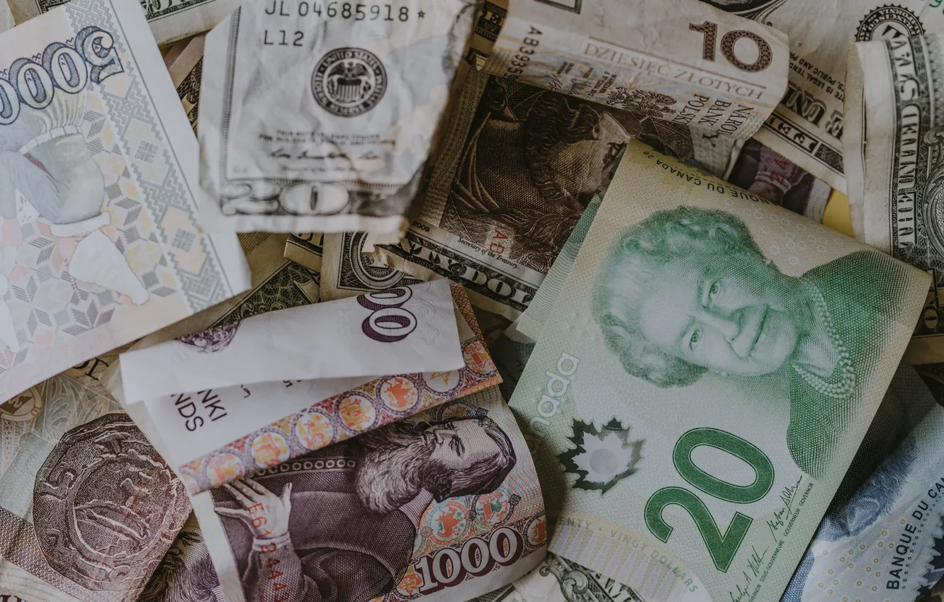 Photo wallpaper money, paper, number, ten