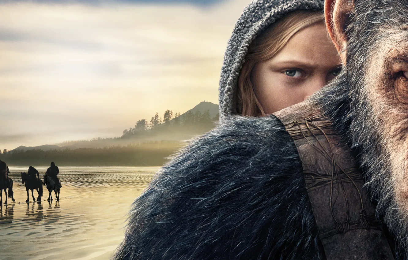 Photo wallpaper Nova, movie, Caesar, War For The Planet Of The Apes, War Of The Planet Of …