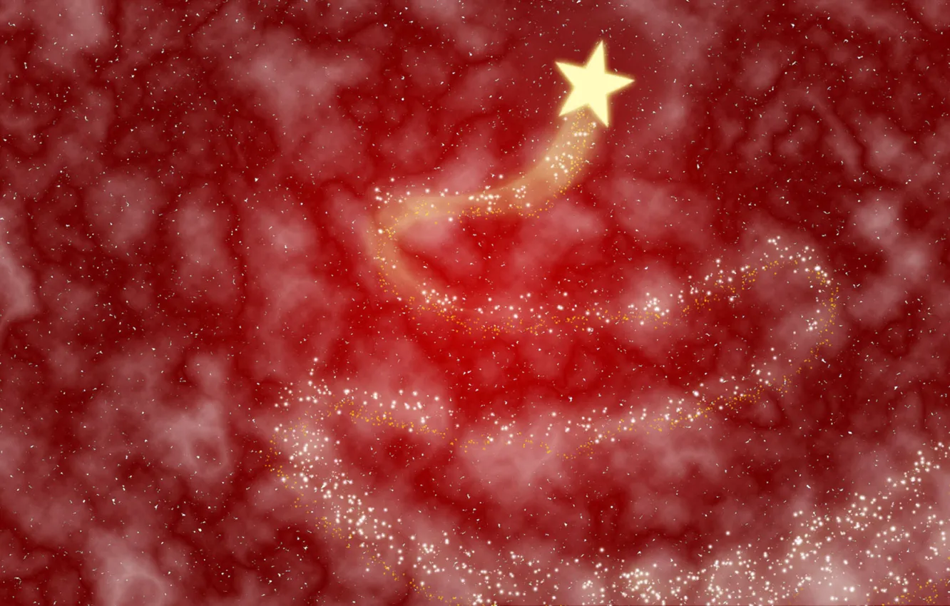 Photo wallpaper red, background, Stars
