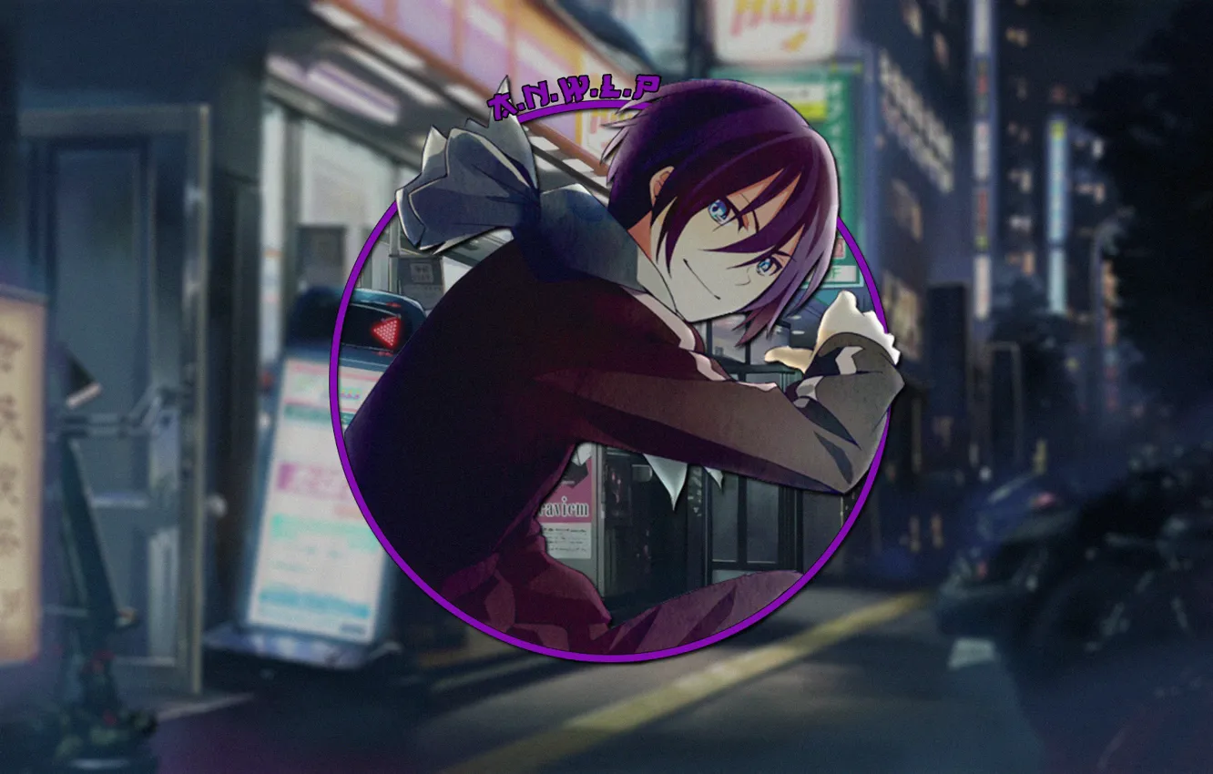 Photo wallpaper street, anime, guy, A Homeless God, Yato, madskillz
