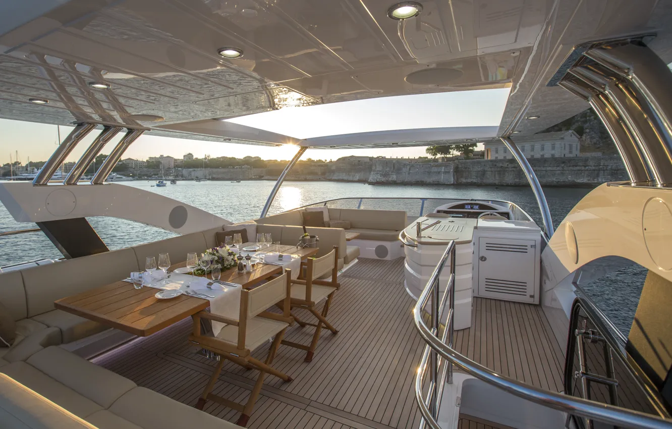 Photo wallpaper design, style, interior, yacht, deck, Suite, Cockpit