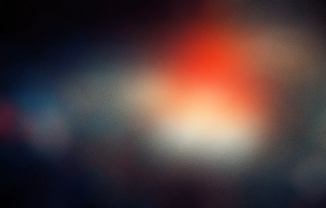 Photo wallpaper light, spot, noise, bright, blue, macro, orange, blur