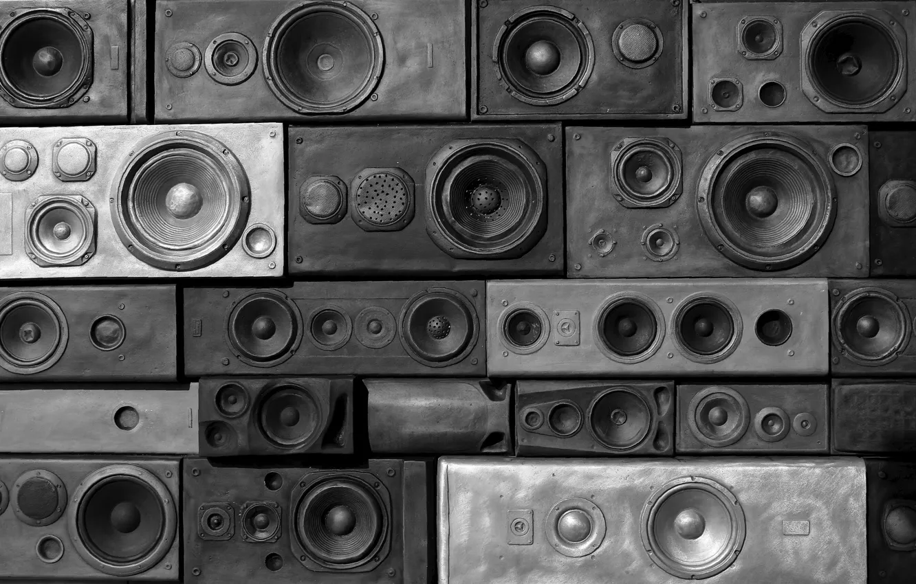 Photo wallpaper background, sound, speakers