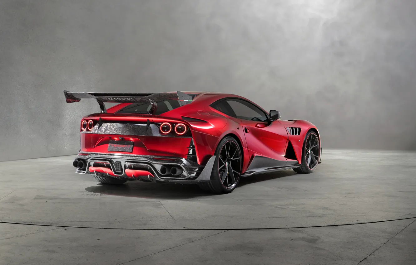 Photo wallpaper rear view, 2018, Mansory, Superfast, Stallone, Ferrari 812