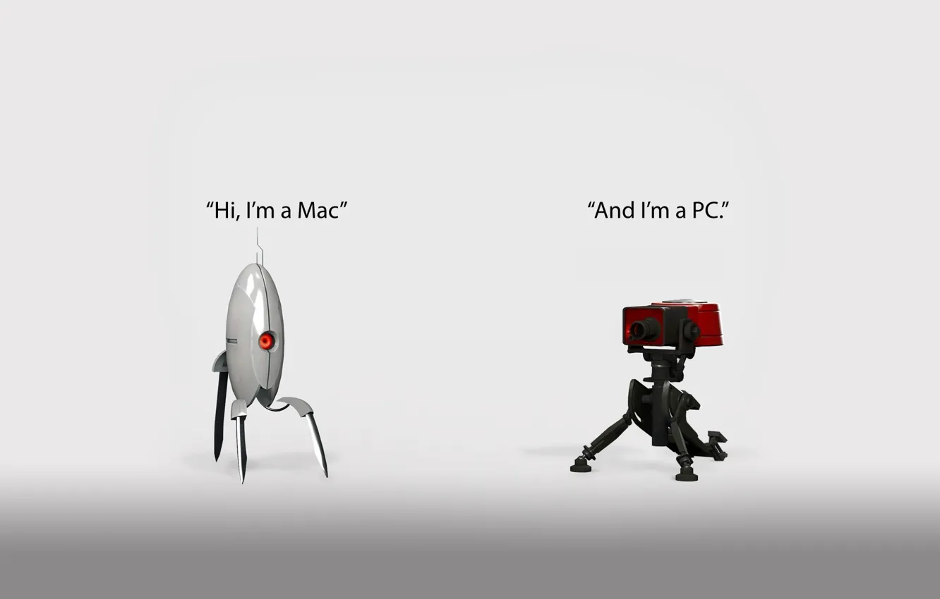 Photo wallpaper i'm a mac, and, i'm a pc