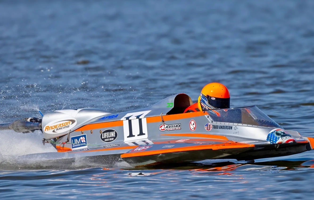 Photo wallpaper race, boat, speed