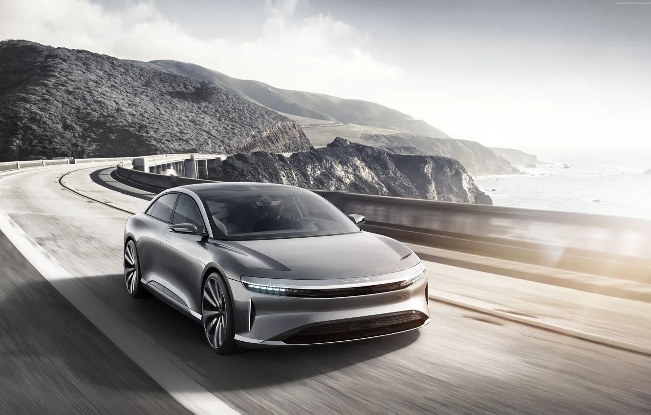 Photo wallpaper electric, Lucid, Luxury Electric Cars