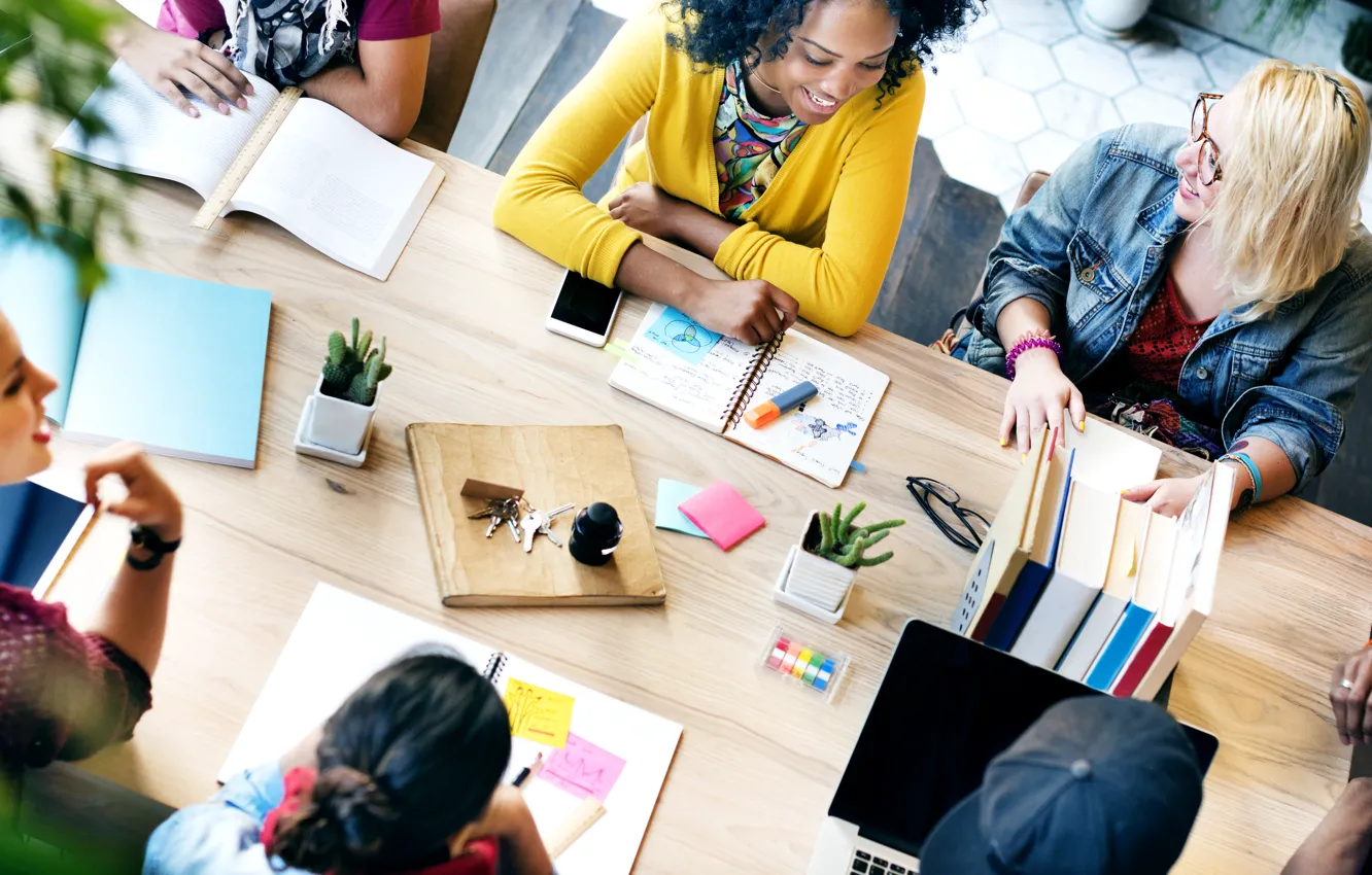 Photo wallpaper people, papers, workers, office, workgroup, performance table