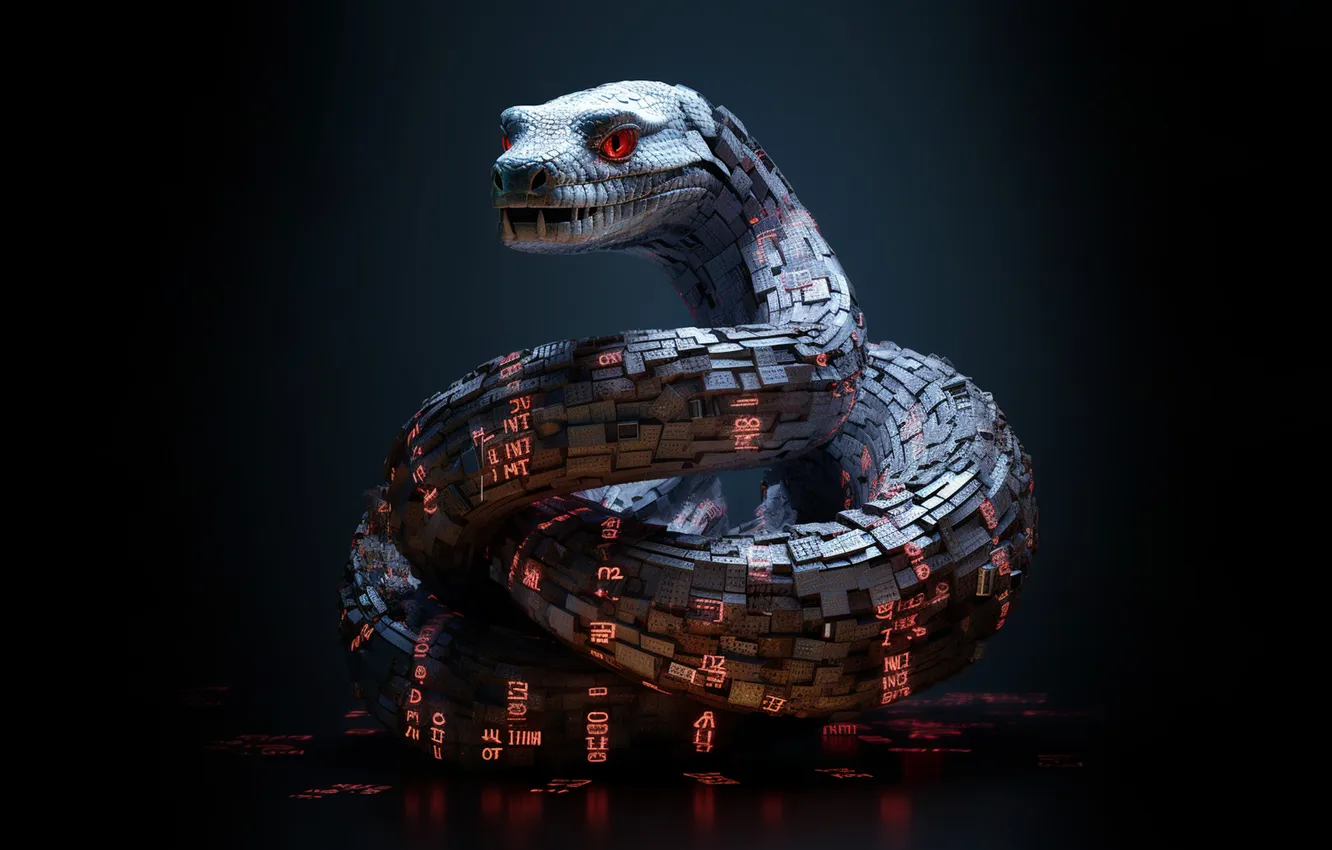 Photo wallpaper background, snake