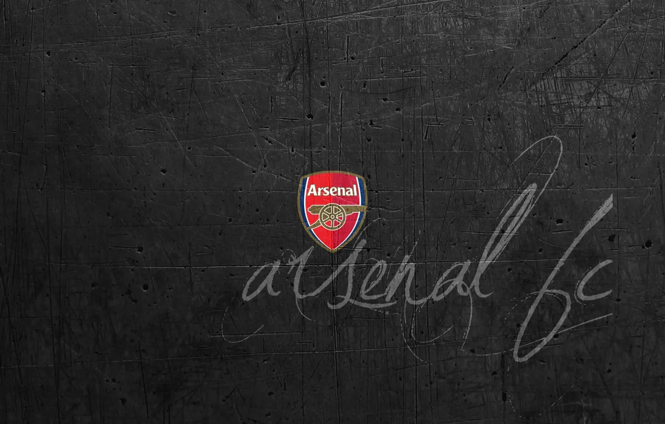 Photo wallpaper background, the inscription, logo, emblem, Arsenal, Arsenal, Football Club, the gunners