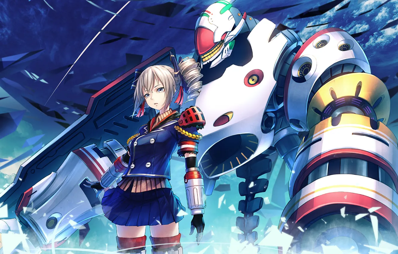 Photo wallpaper girl, robot, benghuai xueyuan