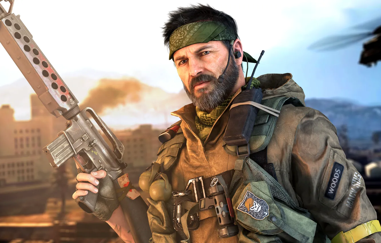 Photo wallpaper soldiers, machine, male, game, equipment, Call of Duty: Modern Warfare, First-person shooter video game, First-person …