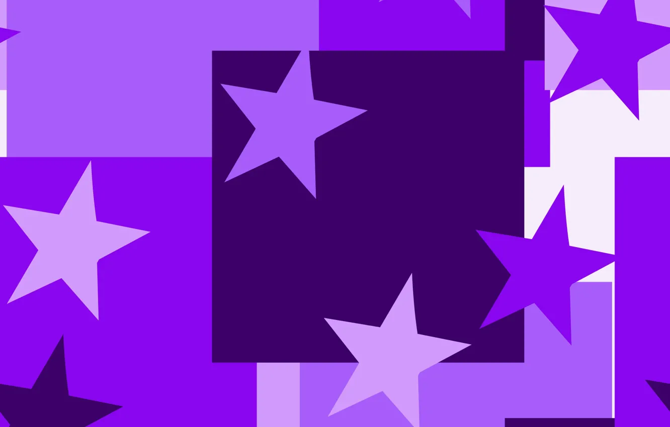 Photo wallpaper purple, stars, background, squares, pink