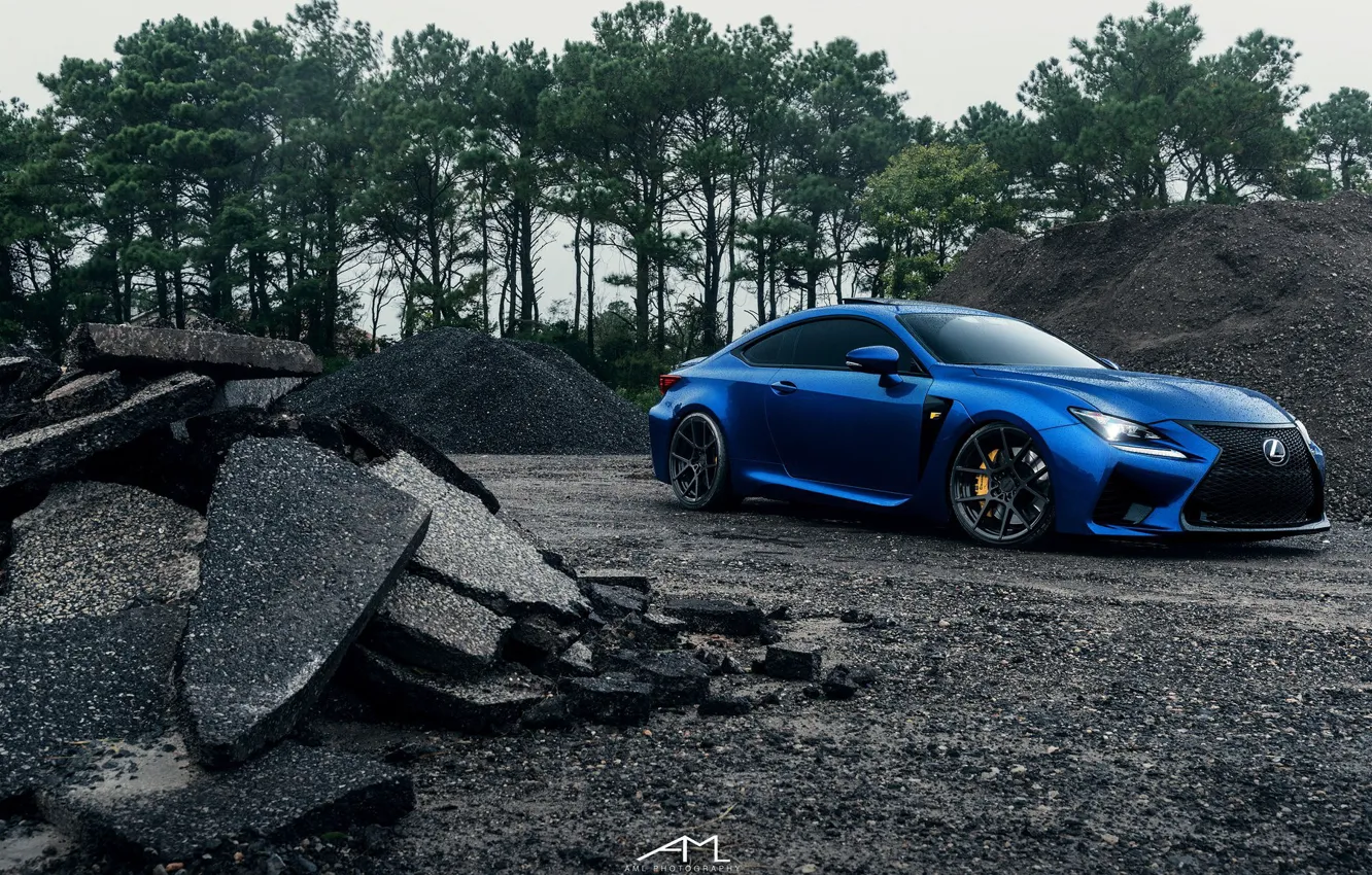 Photo wallpaper blue, lexus, blue, Lexus, rc