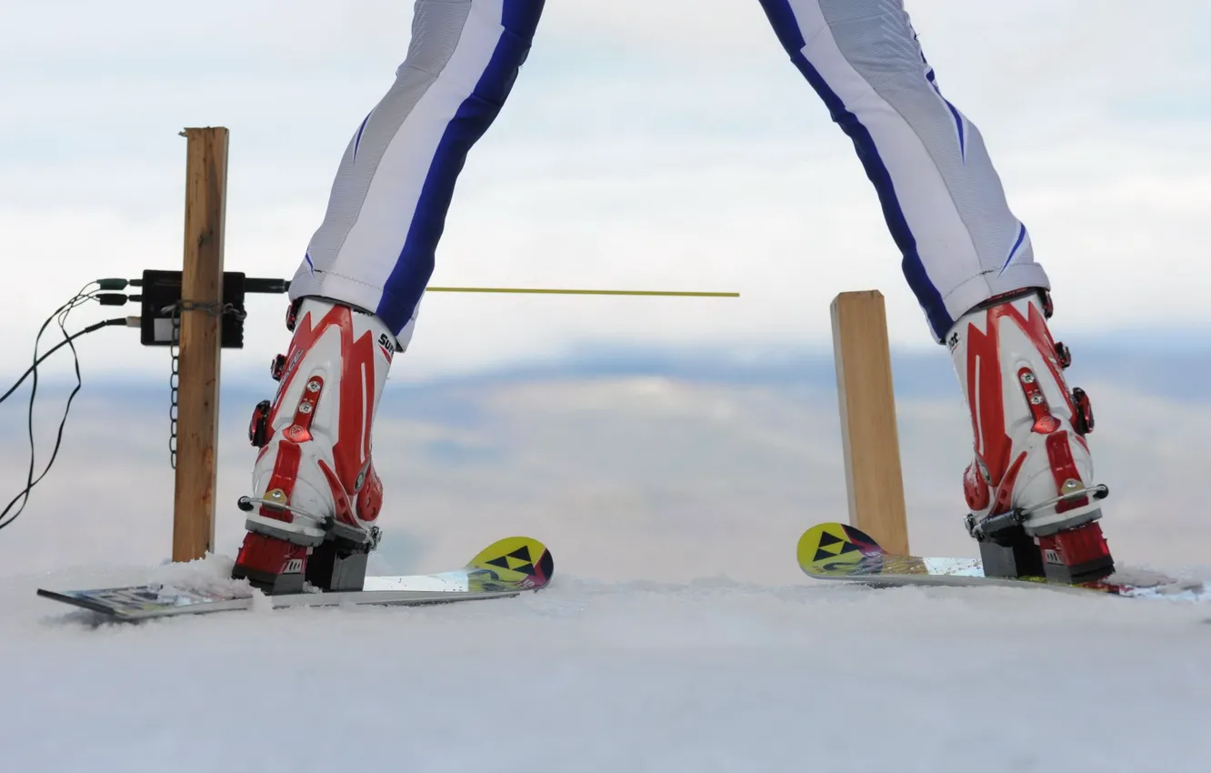 Photo wallpaper sport, ski, start