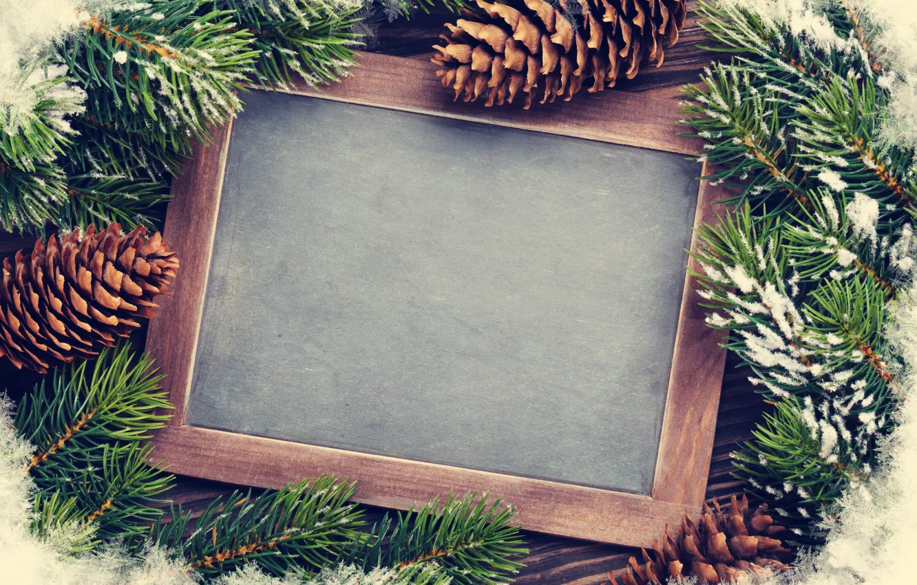 Photo wallpaper snow, decoration, new year, Christmas, Christmas, bumps, wood, snow