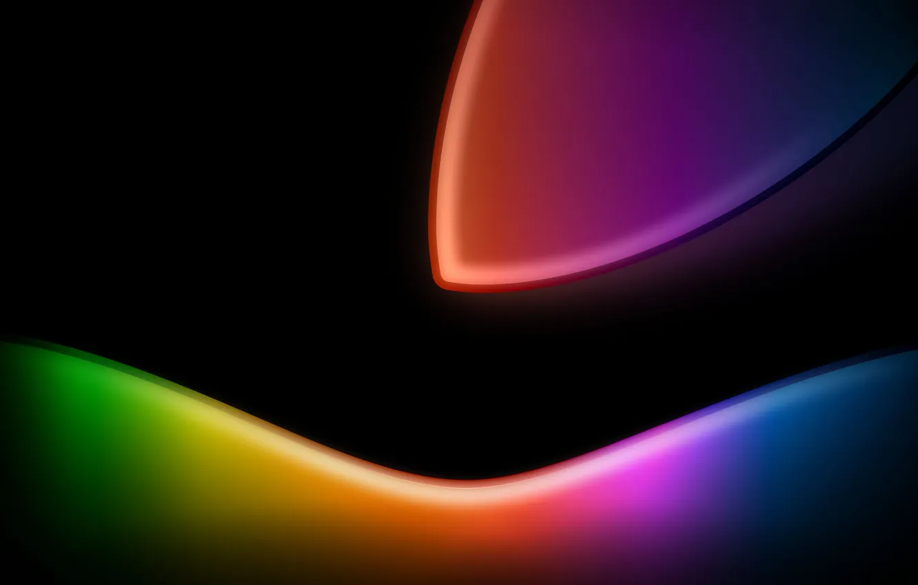 Photo wallpaper abstraction, apple, logo, WWDC 2025