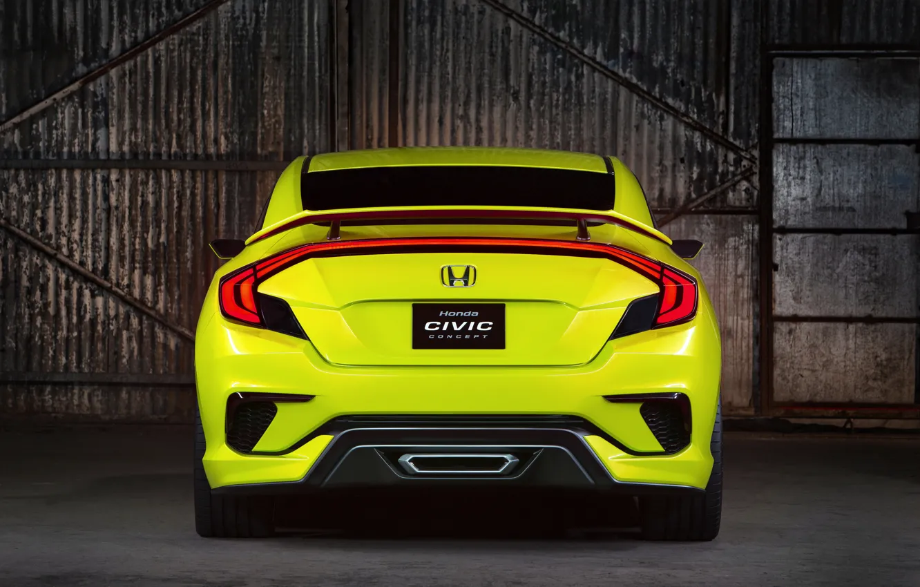 Photo wallpaper coupe, Honda, ass, 2015, Civic Concept