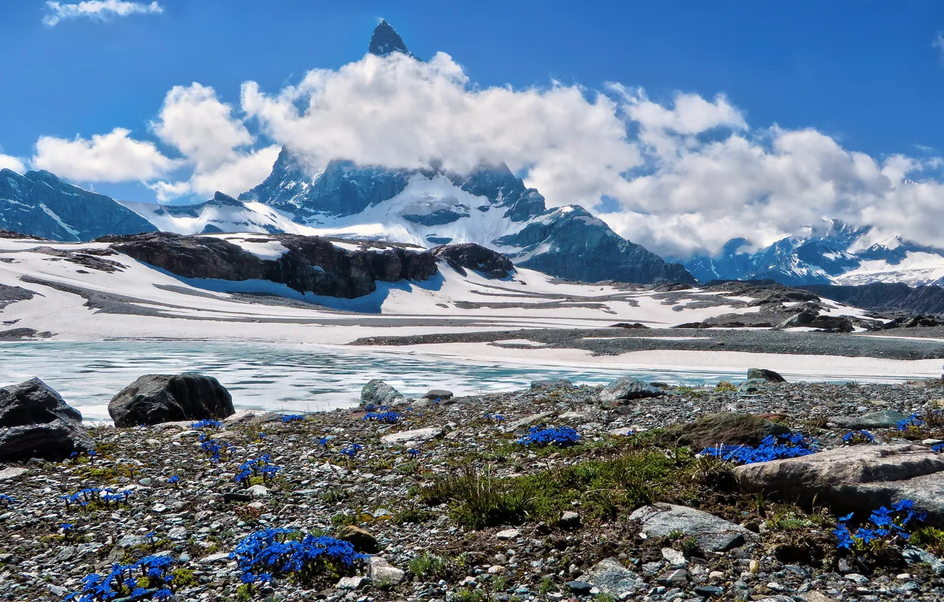 Photo wallpaper Matterhorn, Switzerland, Wallis