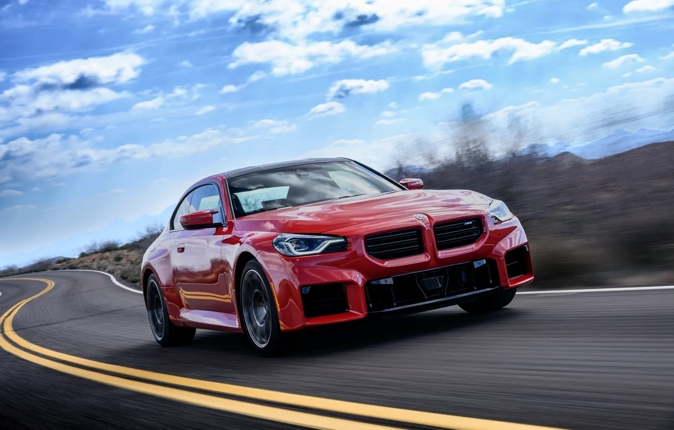 Photo wallpaper BMW, front view, M2, G87, 🤢, BMW M2 AT