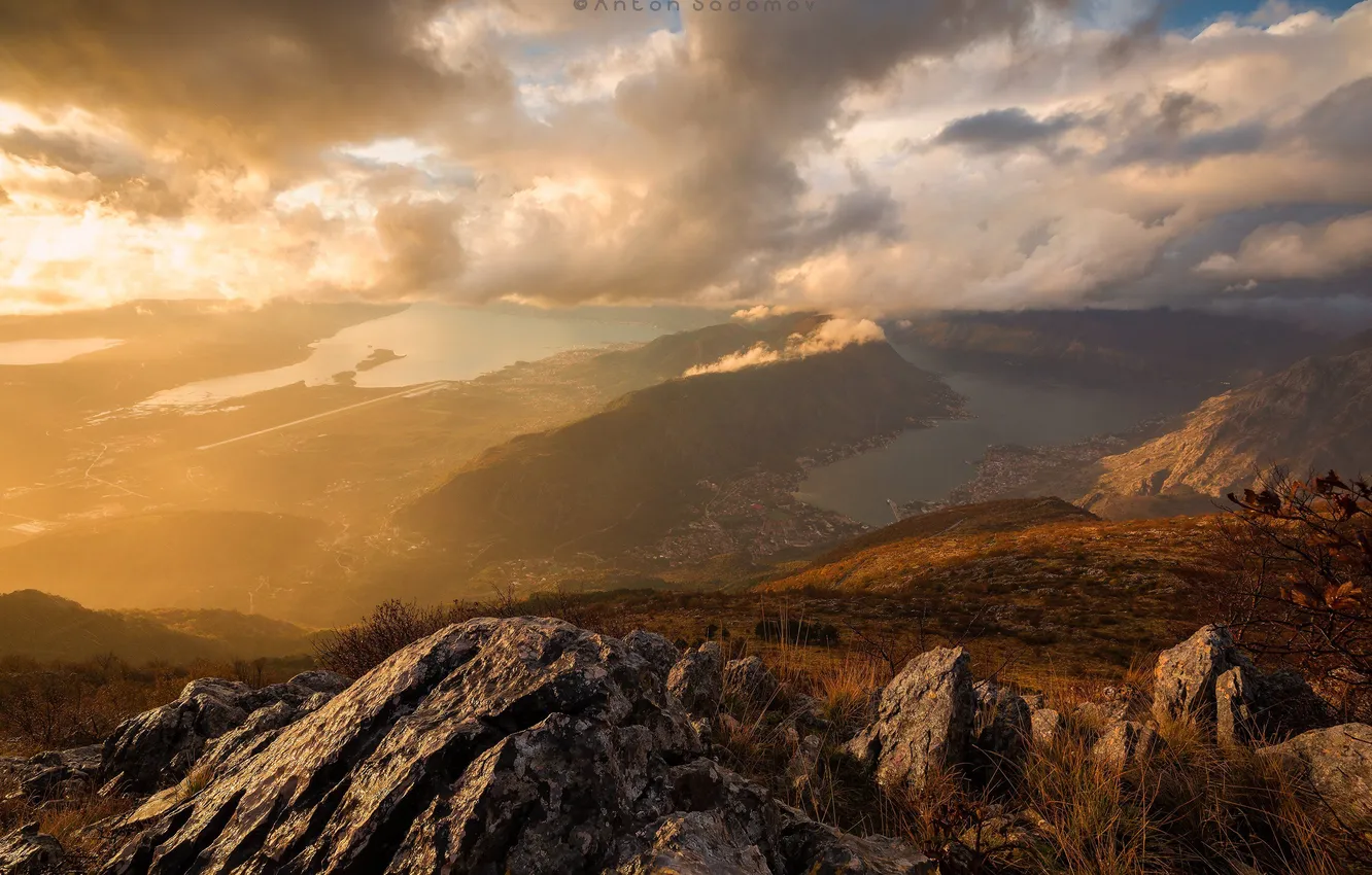 Photo wallpaper clouds, landscape, nature, Montenegro, Anton Sadomov