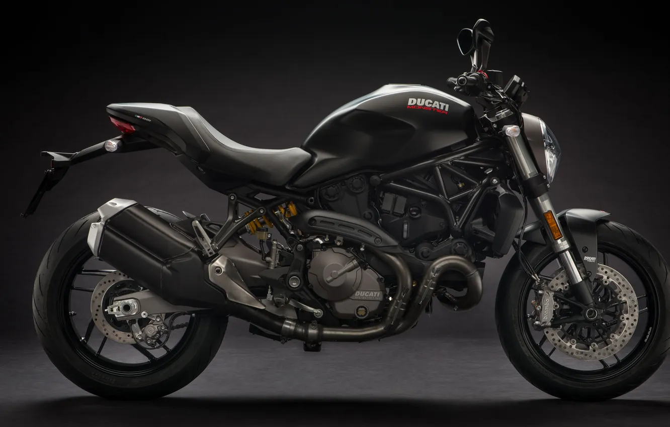 Photo wallpaper black, Moto, Ducati