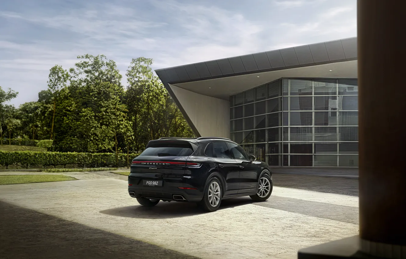 Photo wallpaper Porsche, Porsche Cayenne, Cayenne, rear view