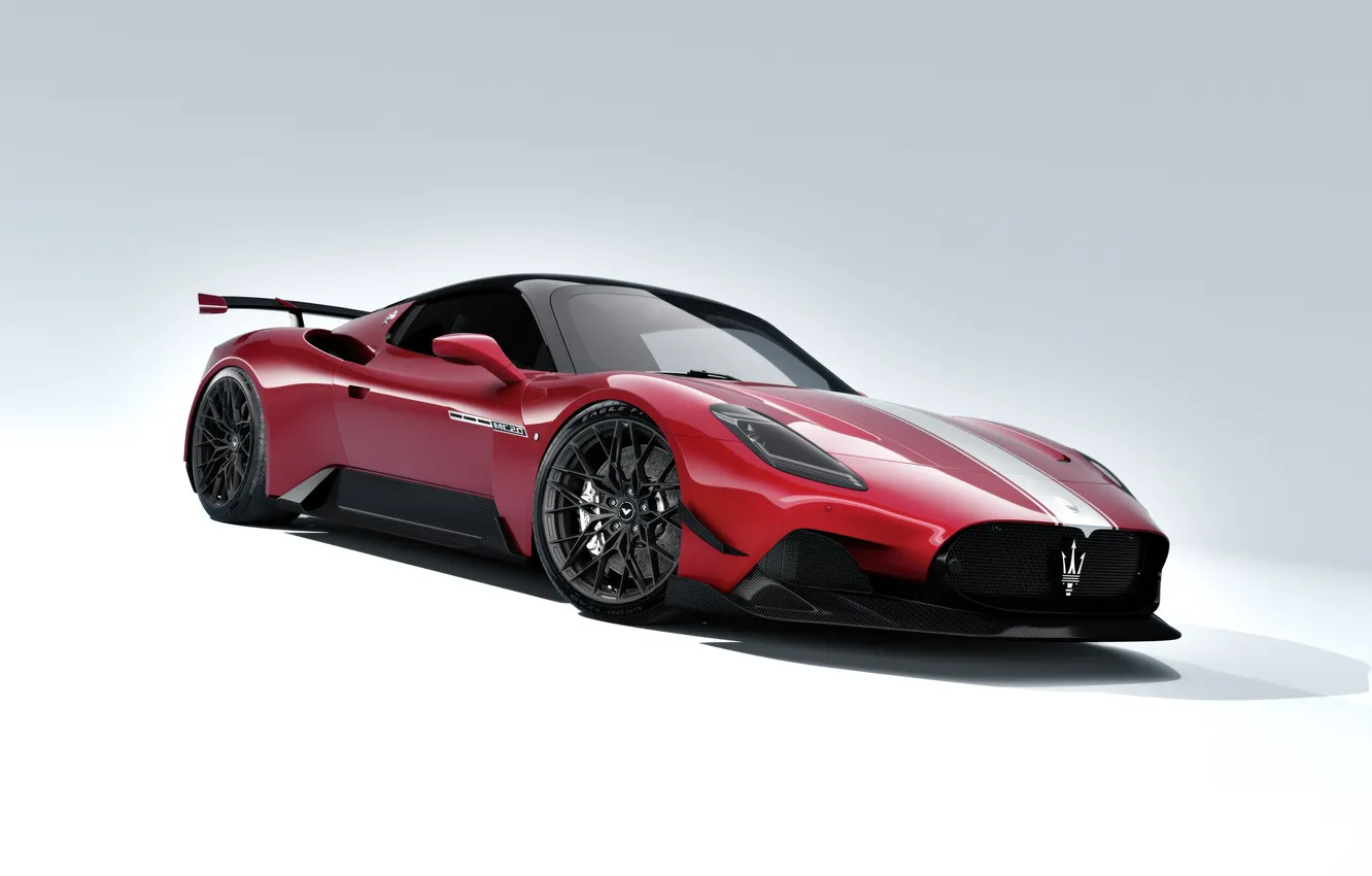 Photo wallpaper Maserati, red, MC20