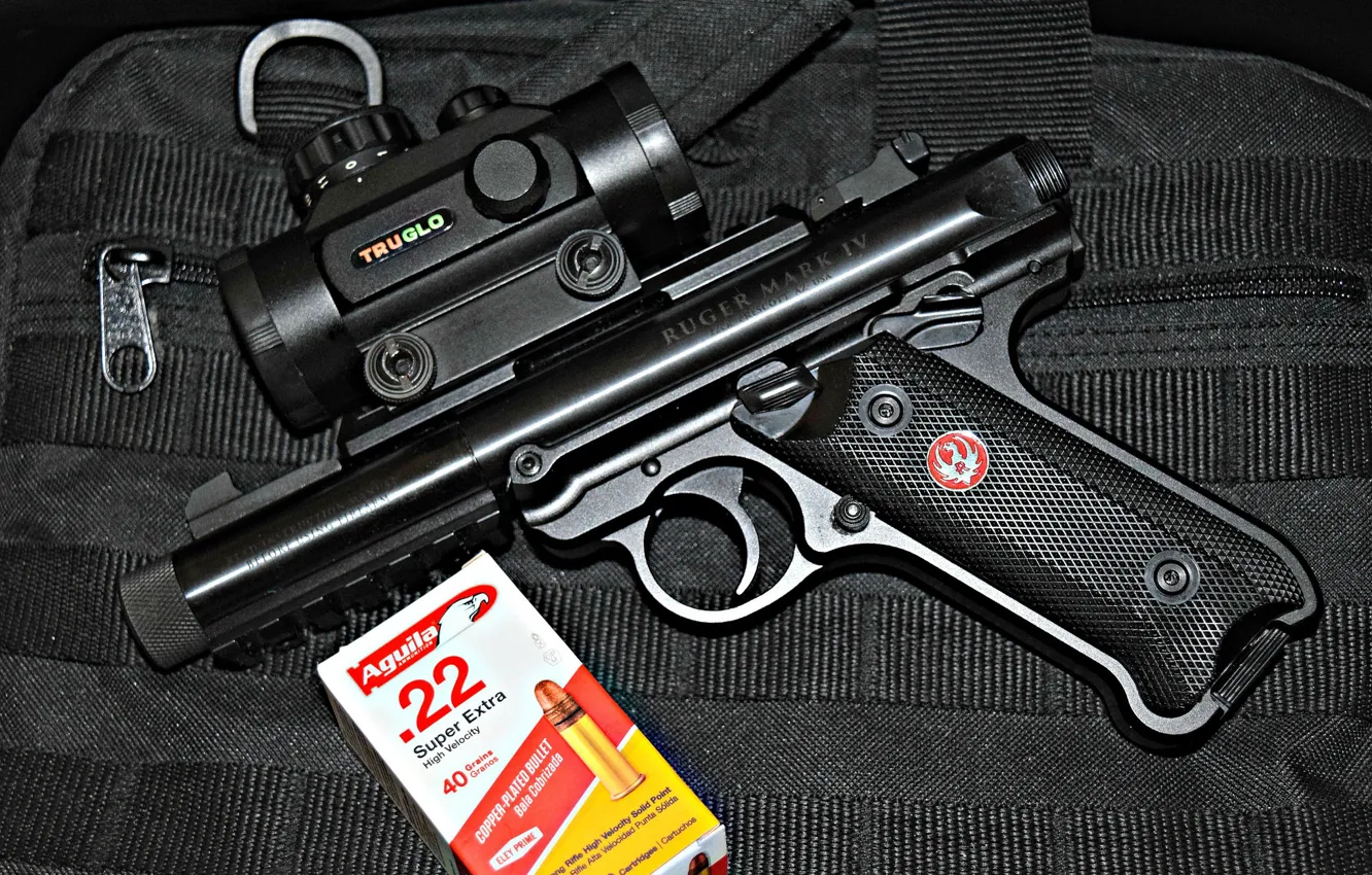 Photo wallpaper Ruger, MK IV, automatic pistol
