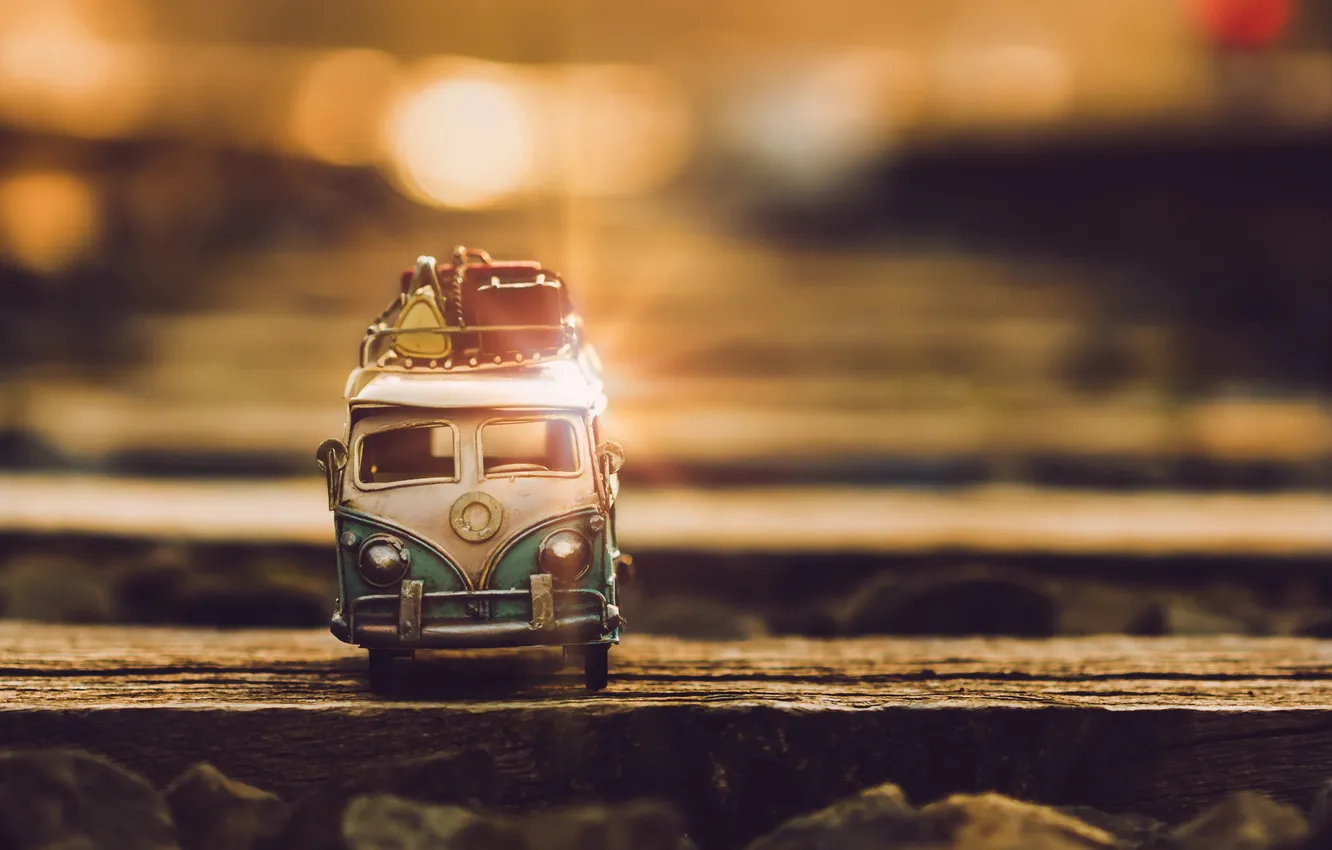 Photo wallpaper machine, macro, toy