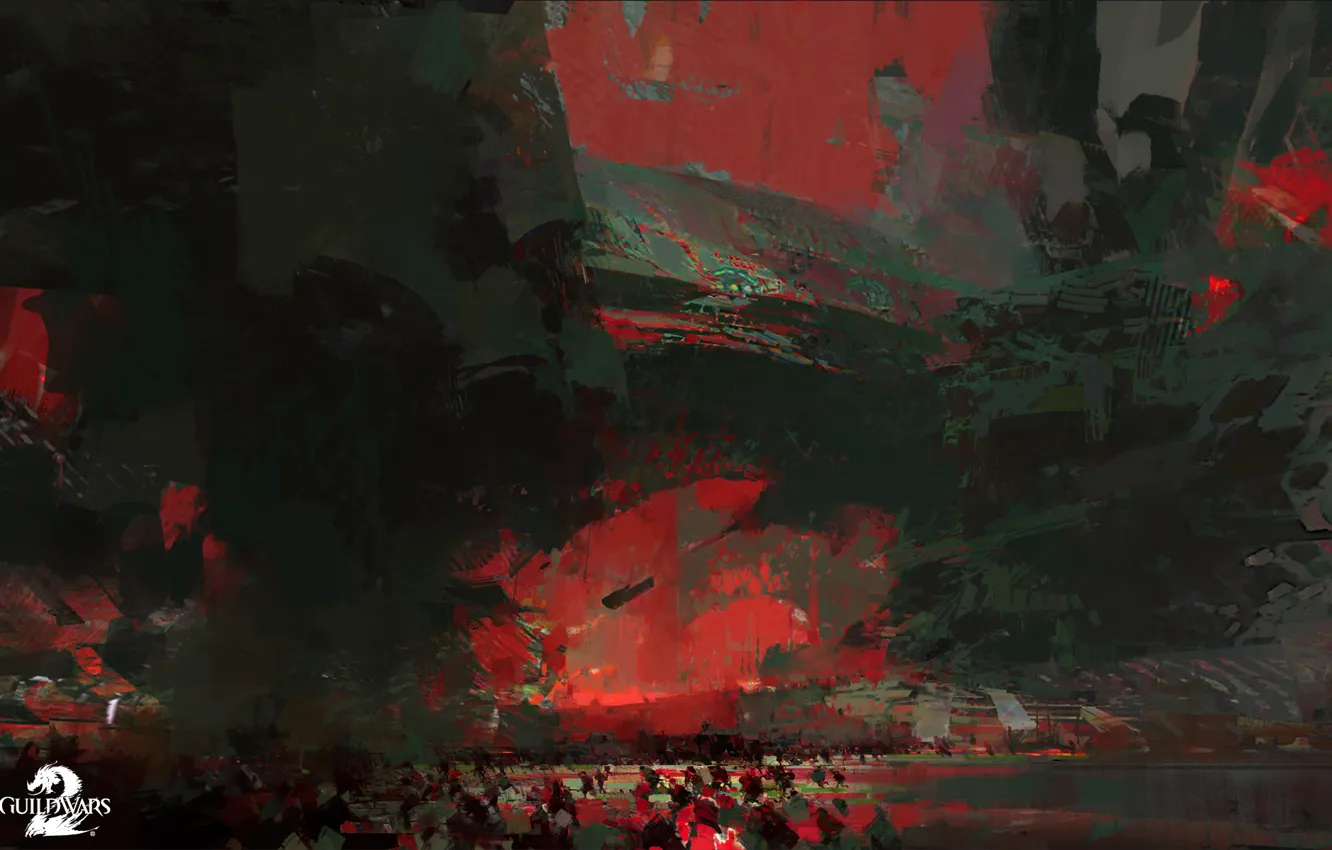 Photo wallpaper Guild Wars 2, Scarlet, Lions Arch Invasion, PC Game