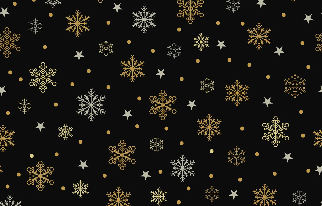 Photo wallpaper snowflakes, background, texture, stars