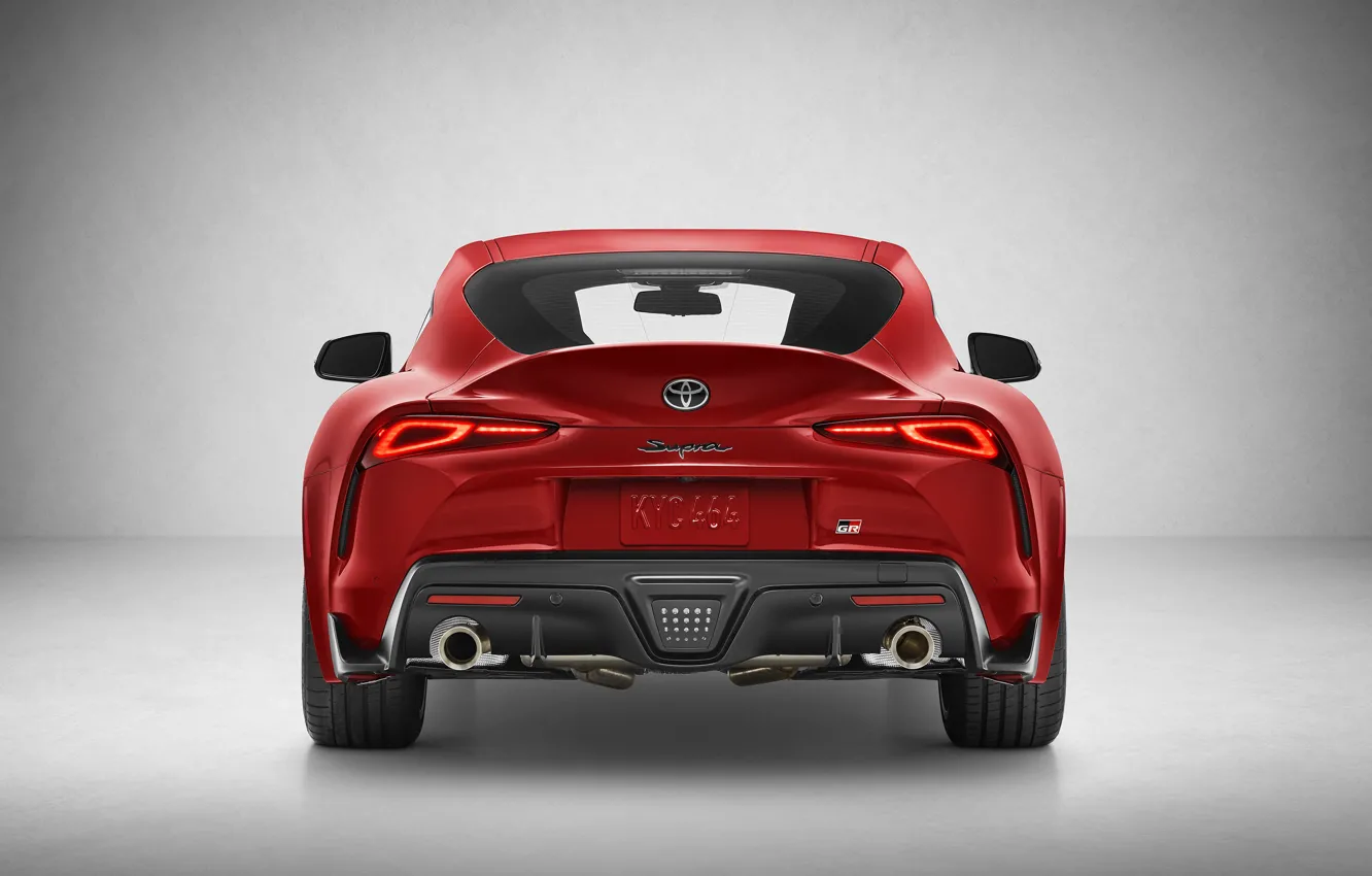 Photo wallpaper Toyota, rear view, Supra, 2019, Toyota GR Above, GR Above