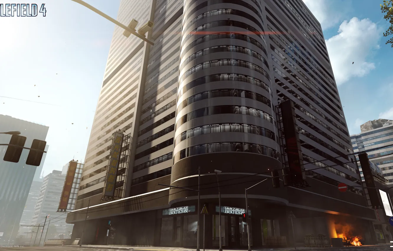 Photo wallpaper DICE, Battlefield 4, Siege Of Shanghai