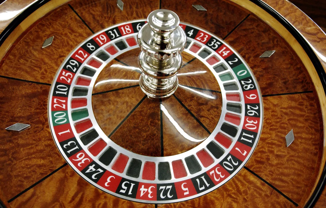 Photo wallpaper table, casino, roulette