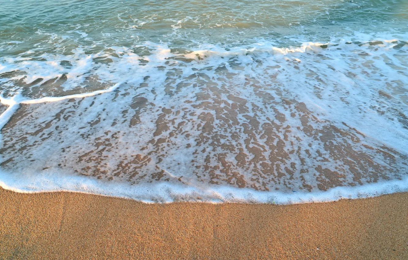 Photo wallpaper sand, sea, wave, beach, summer, summer, beach, sea