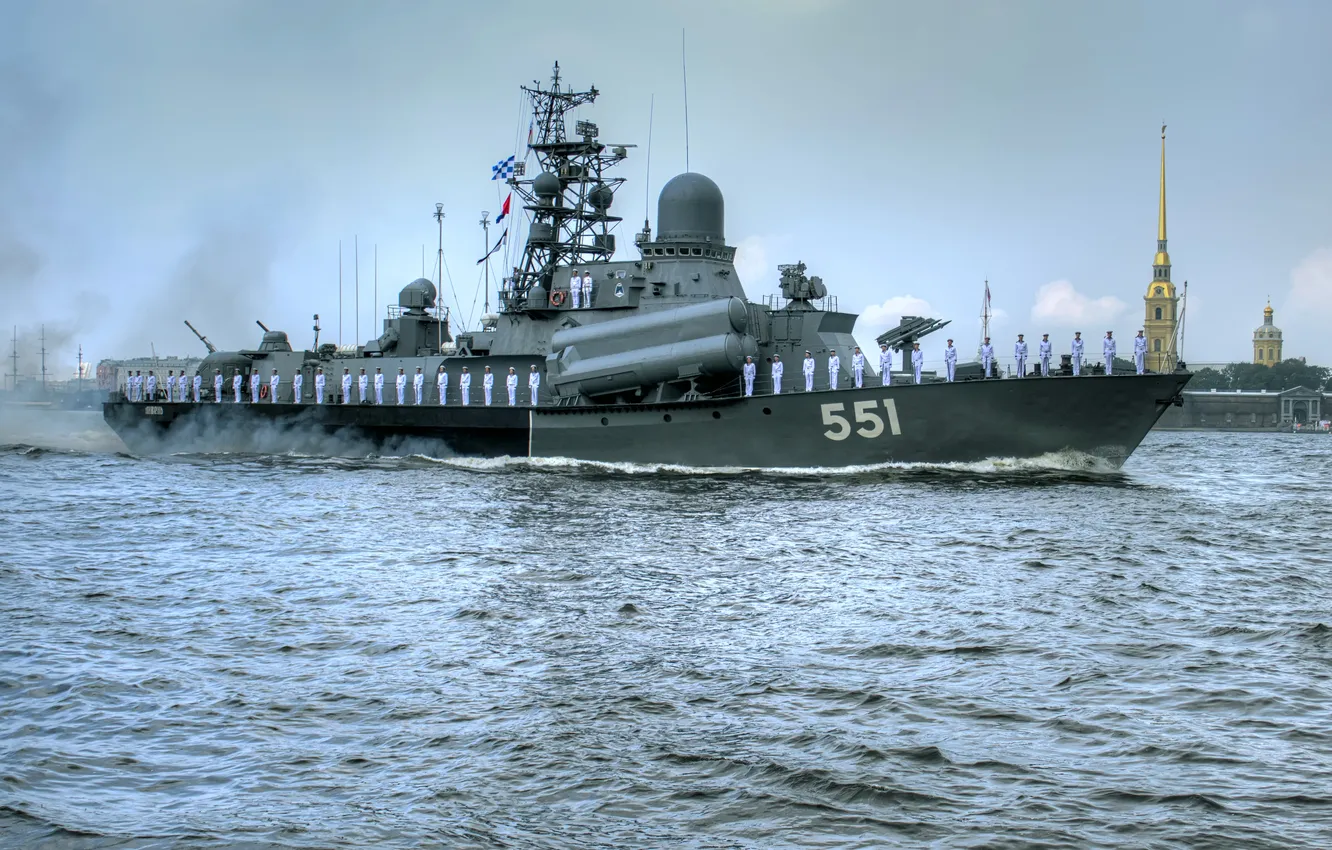 Photo wallpaper ship, parade, the shower, rocket, small